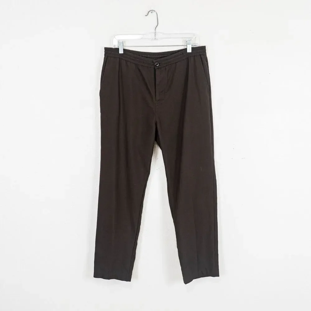 Stussy Bryan Pant in Brown Drawstring elastic waist size Large